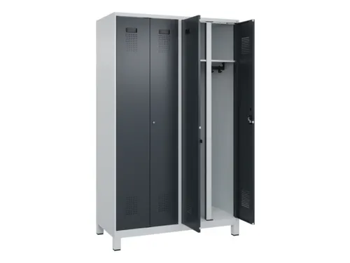 locker voor scheiding van kleding,HxBxD 1950x1200x500mm,4vak