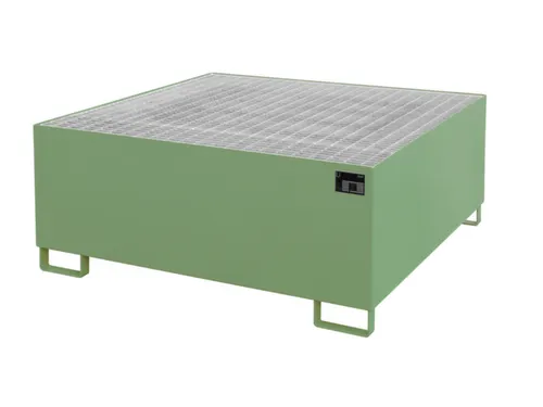 opvangbak,v. 1xIBC,opvangvol. 1000l,HxBxD 620x1460x1460mm,m. rooster