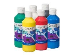 Textielverf Creall Tex 6 stuks 6 kleuren à 250ml