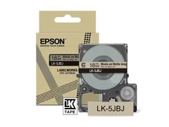 C53S672091 Epson 18mm beige zwart LK5JBJ lettertape mat 8m
