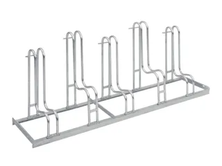 Fietsenrek L 1750mm 5plaatsen Enkelzijdig Te Schroeven Verzinkt - 1