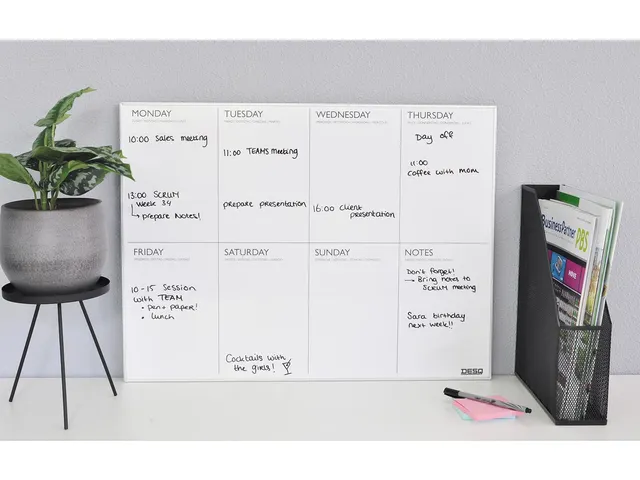 4320 - Desq Weekplanner Magnetisch 45 X 60 Cm