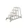 Montagetrap Aluminium H 1 0M 5Treden Incl. Platform Treden Traanplaat