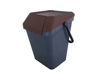 Easymax Afvalbak 45 Liter Grijs Bruin - 1