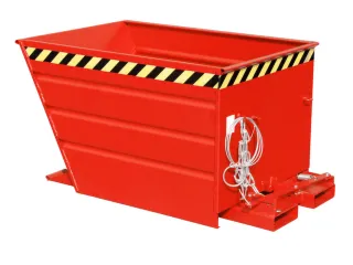 kiepbak,HxLxB 890x1440x1200mm,1,1m³,draagverm. 1500kg,RAL3000 - 1