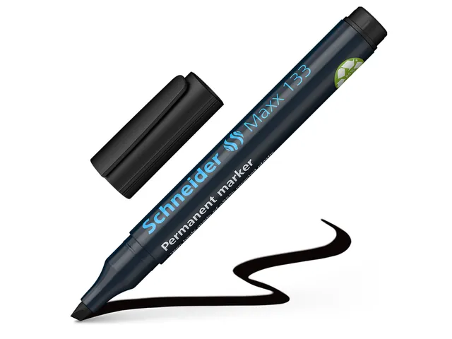 Marqueur permanent Schneider Maxx 133 biseauté 1-4mm noir