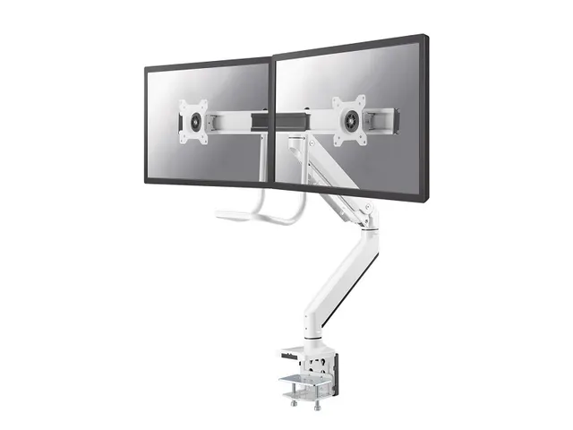 Newstar Monitorarm 2 Schermen Wit Met Hendel D775dxwhite