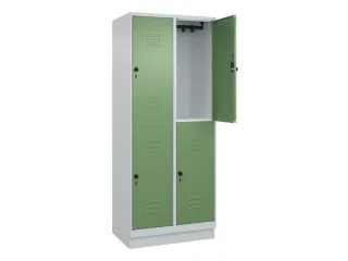 dubbeldekse locker,HxBxD 1950x800x500mm,2x2vak.,vak B 400mm - 2