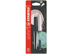 Vulpen STABILO Flow medium pastel rooskleurig blister à 1 stuk