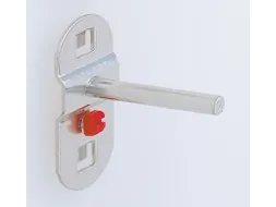 gereedschapshouder,v. perfoplaat,L 50mm,einde recht,RAL7016