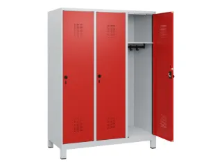 schoollocker,HxBxD 1630x1200x500mm,3vak,vak B 400mm,draaigrendel - 1