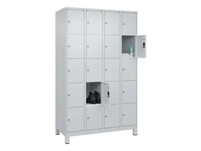lockerkast HxBxD 1950x1200x500mm 4x5vakken cil.-slot voeten