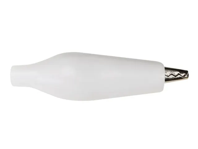 Geisoleerde Krokodillenklem 27mm - WIT