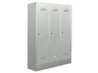 lockerkast v. kinderen,HxBxD 1300x780x300mm,3vak,RAL7035,front RAL7035 - 2