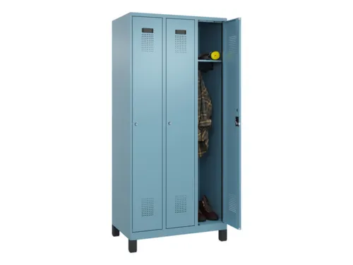 locker,HxBxD 1950x900x500mm,3vak,vak B 300mm,cil.-slot,voeten