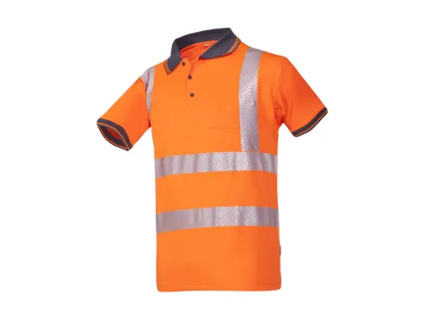 Sioen Rotto 3882 hi-viz polo, fluo oranje, maat 2XL, per stuk