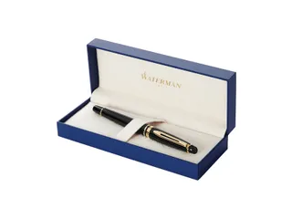 Vulpen Waterman Expert Black lacquer GT Fijn Blauwe inkt - 4