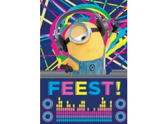 Hallmark Uitnodigingen Minions FEEST! kaart + envelop