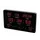 Digitale wandklok Zwart LED-display 37.5x25.5cm