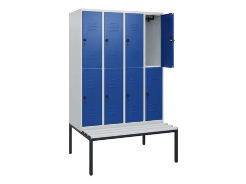 Dubbeldekse dekenkist,HxBxD 1950x1200x815mm,4x2vak.,vak B 300mm