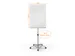 Chevalet mobile Nobo en verre blanc brillant 70x100cm