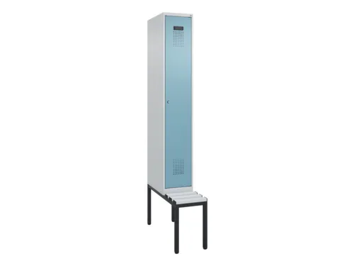 locker met bank,HxBxD 2120x300x815mm,1vak,vak B 300mm,cilinderslot