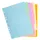 Tabblad karton 180g Forever 6-delig A4 Pastel Assorti