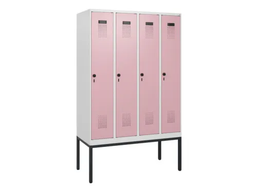 schoollocker,HxBxD 1950x1200x500mm,4vak,vak B 300mm,draaigrendel