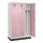 locker voor scheiding van kleding,HxBxD 1950x1200x500mm,3vak