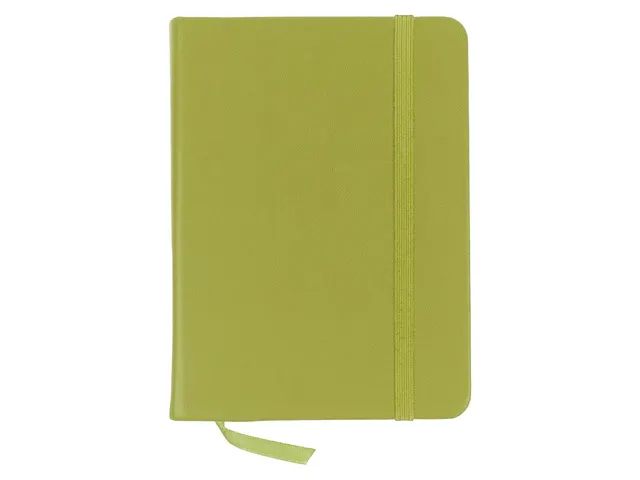 Schetsboek Kangaro A6 lime green PU HC 80 vel 140gr roomwit met elasti
