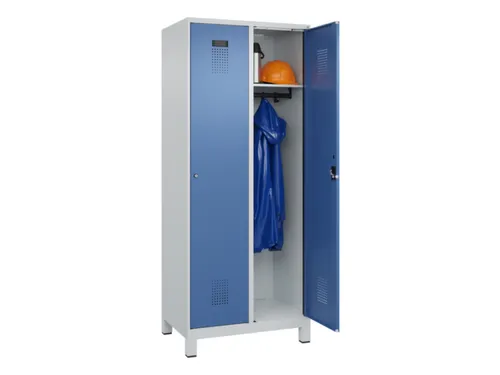 locker,HxBxD 1950x800x500mm,2vak,vak B 400mm,cil.-slot,voeten