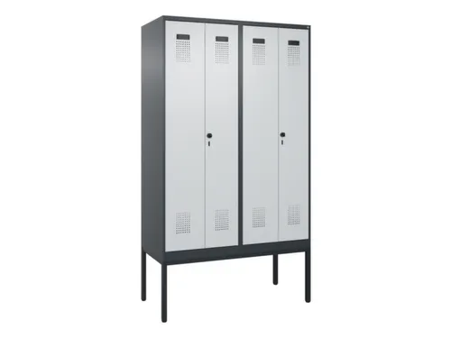 locker voor scheiding van kleding,HxBxD 2120x1200x500mm,4vak