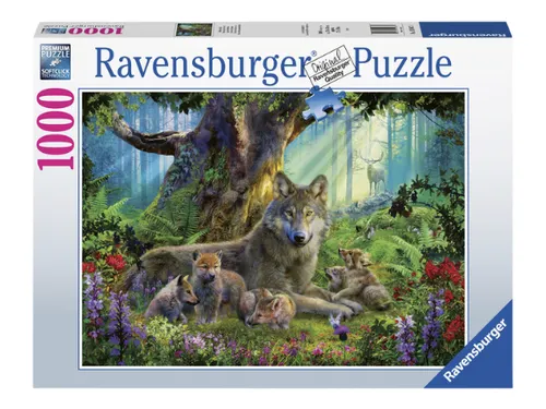 Puzzel Familie Wolf In Het Bos Legpuzzel 1000 Stukjes