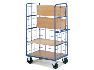 etagewagen,draagverm. 600kg,4etage(s),laadvl. LxB 1200x740mm,houtetage - 2