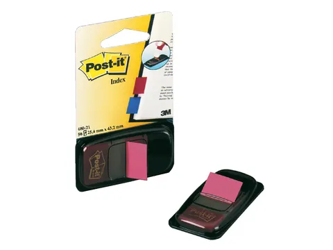 Indextabs Post-it 680 25.4x43.2mm felroze 50 tabs