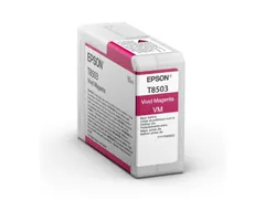 Singlepack Vivid Magenta T85030N UltraChrome HD ink 80ml
