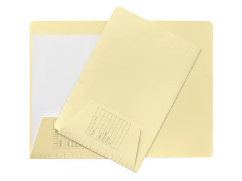 Dossiermap Djois folio 1 klep 160gr lichtgeel