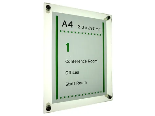 Menoor Deurbord Premium Glasslook A4 Plexiglas