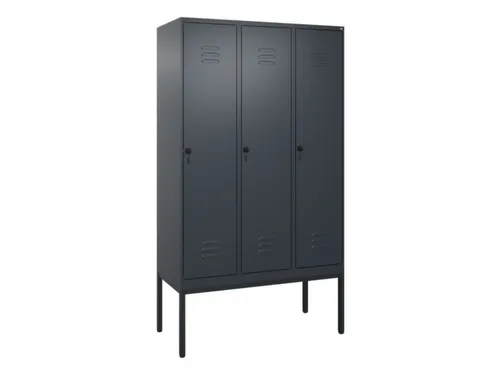 locker,HxBxD 2120x1200x500mm,3vak,vak B 400mm,draaigrendel