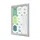 Vergrendelbaar notitiebord Outdoor Slim 9xA4 Zilver