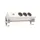 Stekkerdoos Euroseats opbouw 3 voudig USB A+C wit