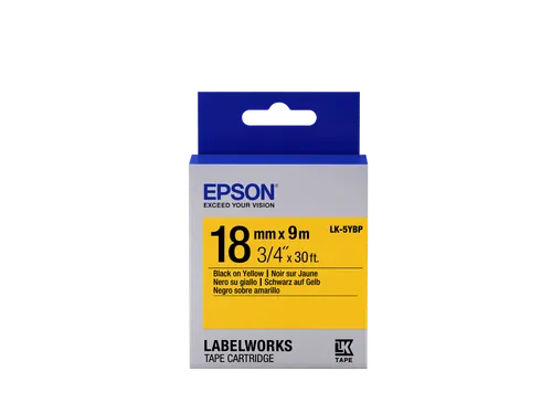 Pastel Tape - LK-5YBP Pastel Blk/Yell 18/9