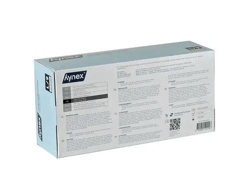Handschoen Hynex latex L wit 5g 100 stuks