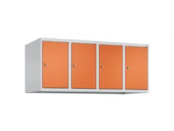 opzetkast,v. locker,4vak.,vak B 300mm,HxBxD 500x1200x500mm,vleugeldeur