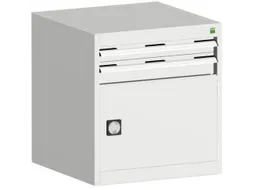 ladekast HxBxD 700x650x525mm 2laden RAL7035 front RAL7035
