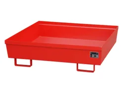Opvangbak 4x 200l Opvangvol. 280l Rood 335x 1200x 1200mm Open