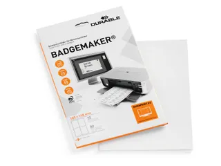 Badgekaart Durable 1420 bedrukbaar A6 80stuks - 1