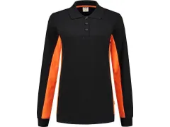 Tricorp 302002 Bicolor dames polosweater, zwart/oranje, maat 5XL, per