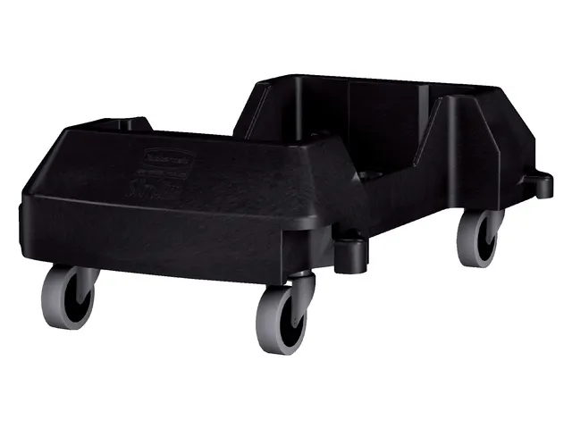 Onderstel Rubbermaid Slim Jim zwart