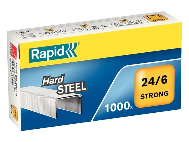 Nieten Rapid 24/6 staal strong 1000 stuks